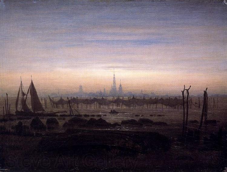 Caspar David Friedrich Greifswald w swietle ksiezyca